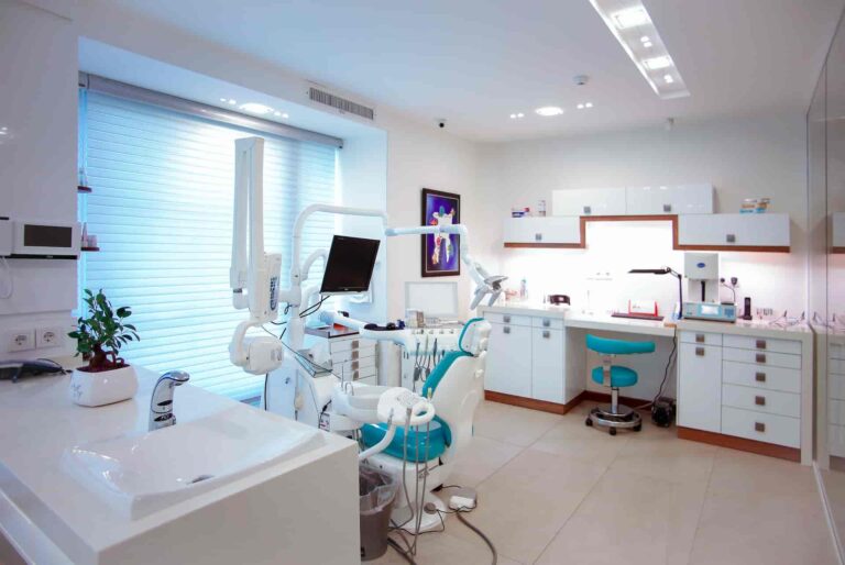 high quality landscape image of dentists office for google business profile.