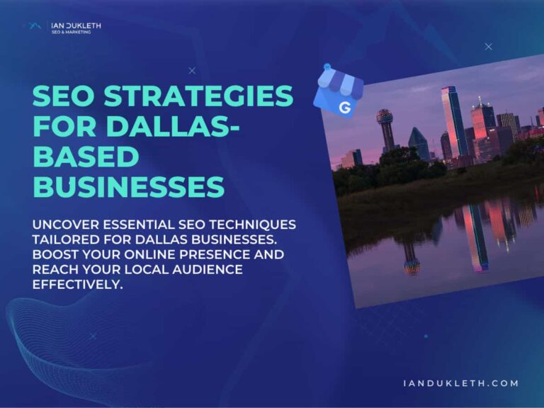 seo strategies for dallas based startups graphics.